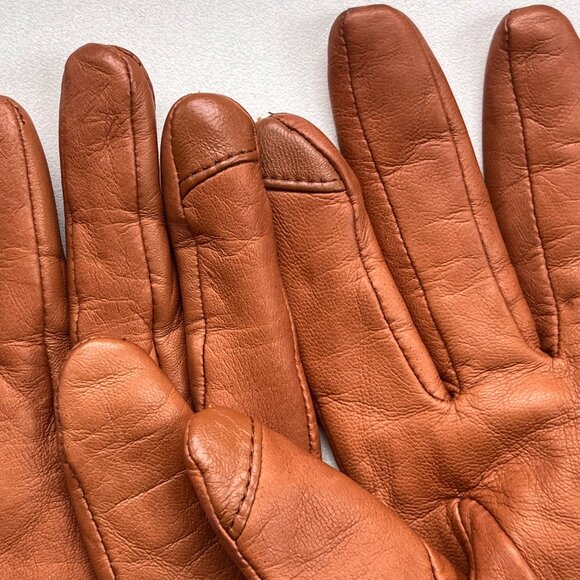 J.Crew Leather Gloves with Wool Lining – Size Small - Picture 4 of 5